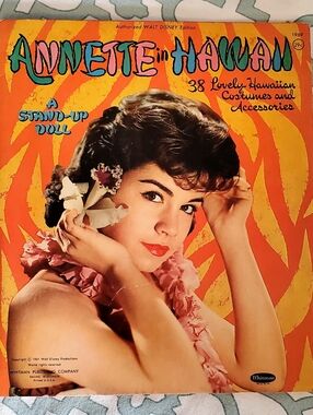 Annette in Hawaii Vintage Disney Paper Dolls 1961